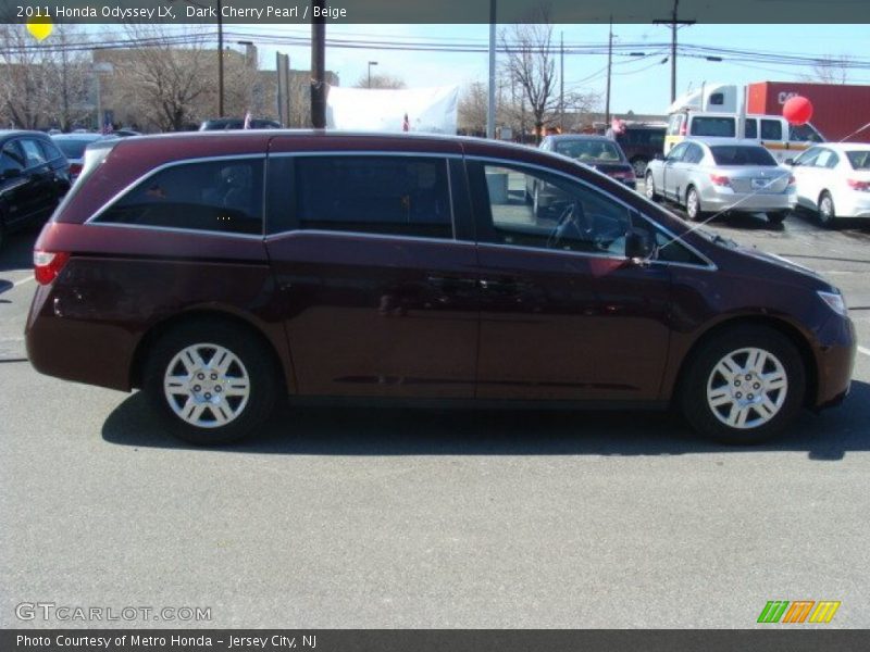 Dark Cherry Pearl / Beige 2011 Honda Odyssey LX