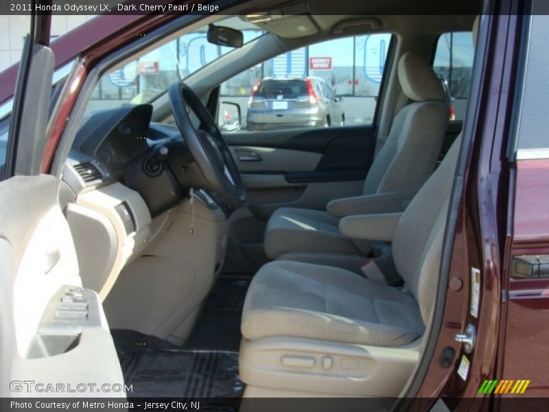 Dark Cherry Pearl / Beige 2011 Honda Odyssey LX