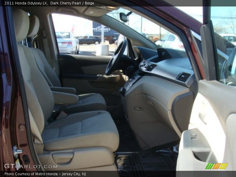 Dark Cherry Pearl / Beige 2011 Honda Odyssey LX