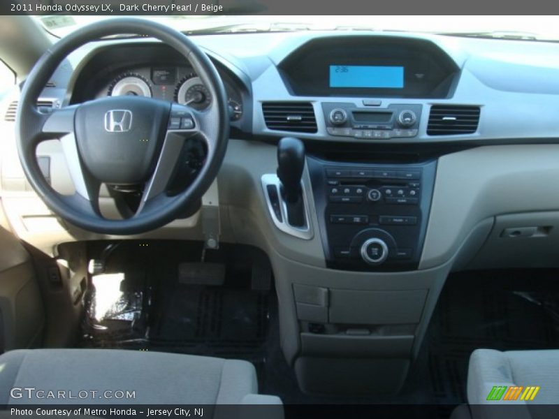 Dark Cherry Pearl / Beige 2011 Honda Odyssey LX