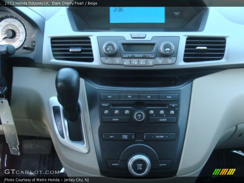 Dark Cherry Pearl / Beige 2011 Honda Odyssey LX