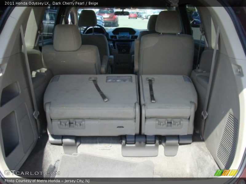 Dark Cherry Pearl / Beige 2011 Honda Odyssey LX