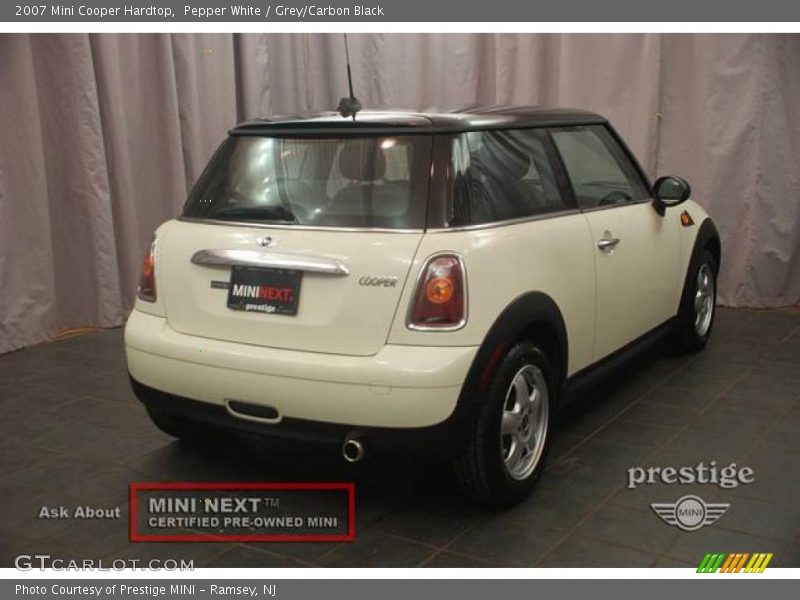 Pepper White / Grey/Carbon Black 2007 Mini Cooper Hardtop