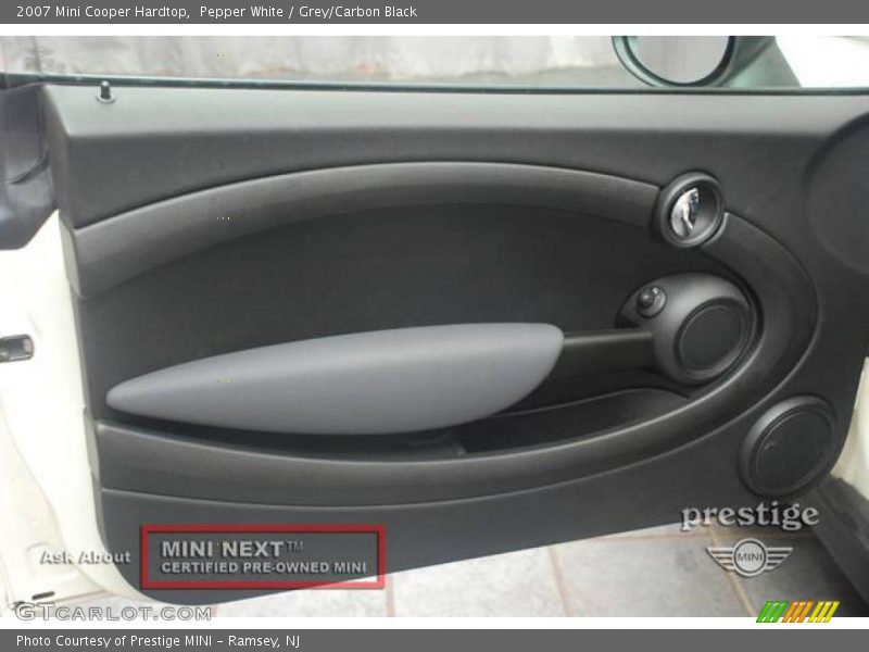 Pepper White / Grey/Carbon Black 2007 Mini Cooper Hardtop