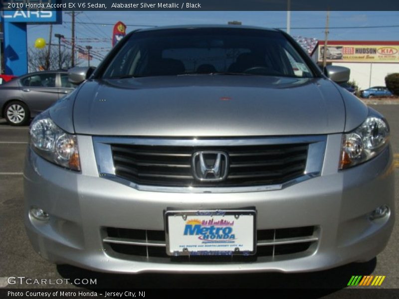 Alabaster Silver Metallic / Black 2010 Honda Accord EX V6 Sedan