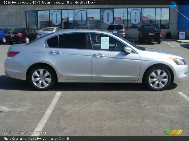 Alabaster Silver Metallic / Black 2010 Honda Accord EX V6 Sedan