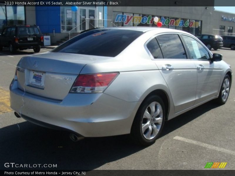 Alabaster Silver Metallic / Black 2010 Honda Accord EX V6 Sedan