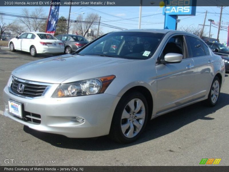 Alabaster Silver Metallic / Black 2010 Honda Accord EX V6 Sedan