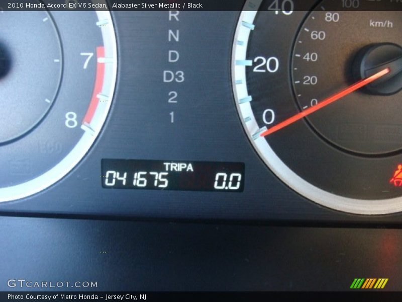 Alabaster Silver Metallic / Black 2010 Honda Accord EX V6 Sedan