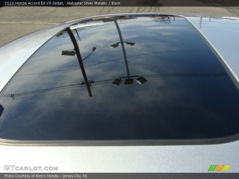 Alabaster Silver Metallic / Black 2010 Honda Accord EX V6 Sedan