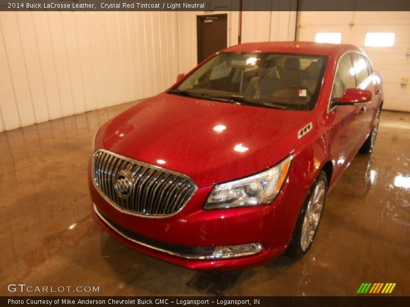 Crystal Red Tintcoat / Light Neutral 2014 Buick LaCrosse Leather