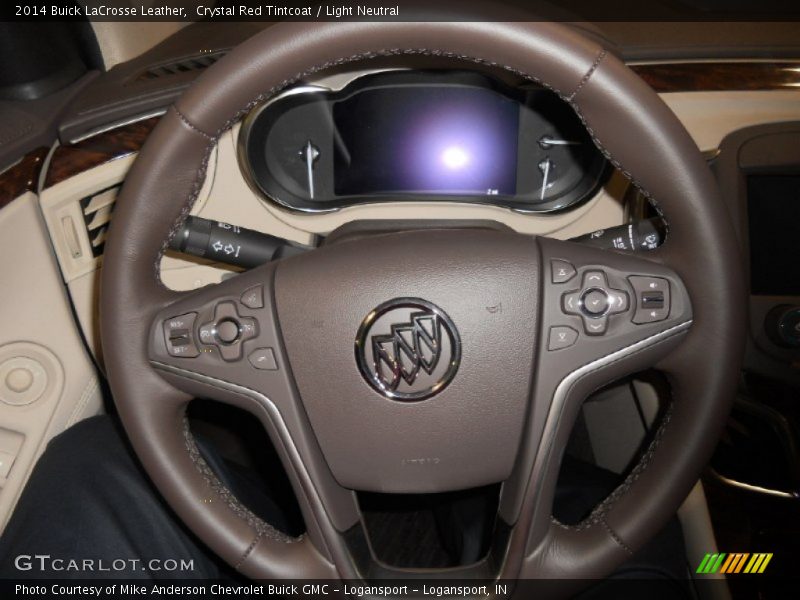 Crystal Red Tintcoat / Light Neutral 2014 Buick LaCrosse Leather