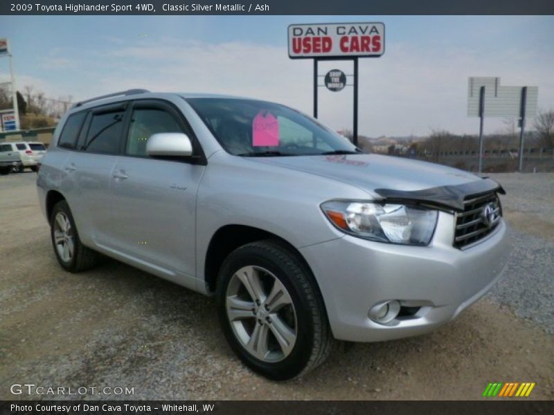 Classic Silver Metallic / Ash 2009 Toyota Highlander Sport 4WD