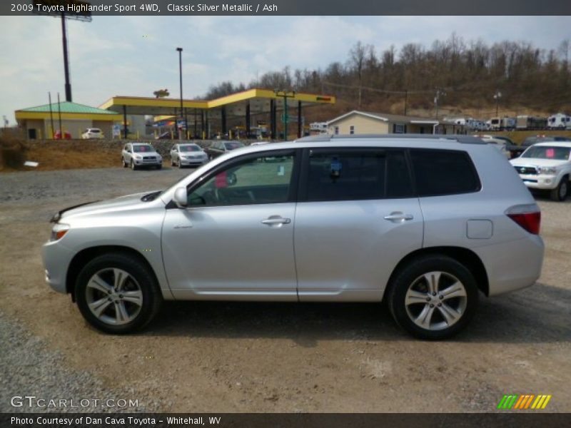 Classic Silver Metallic / Ash 2009 Toyota Highlander Sport 4WD