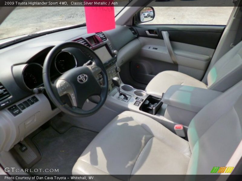 Classic Silver Metallic / Ash 2009 Toyota Highlander Sport 4WD