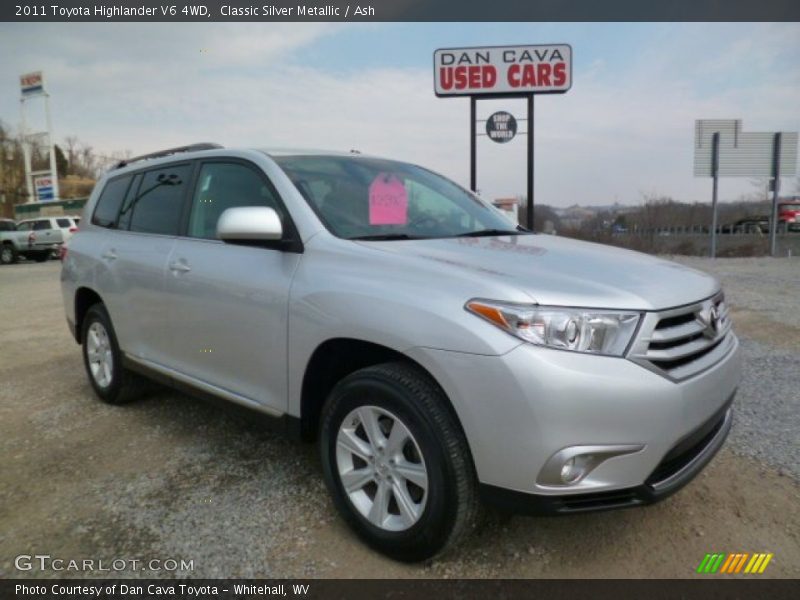 Classic Silver Metallic / Ash 2011 Toyota Highlander V6 4WD
