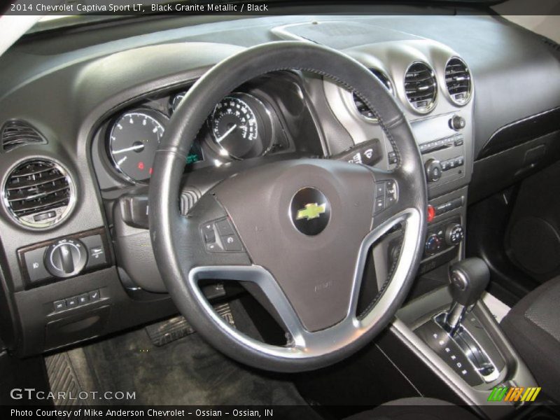 Black Granite Metallic / Black 2014 Chevrolet Captiva Sport LT