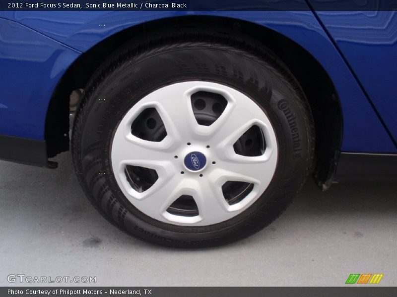 Sonic Blue Metallic / Charcoal Black 2012 Ford Focus S Sedan