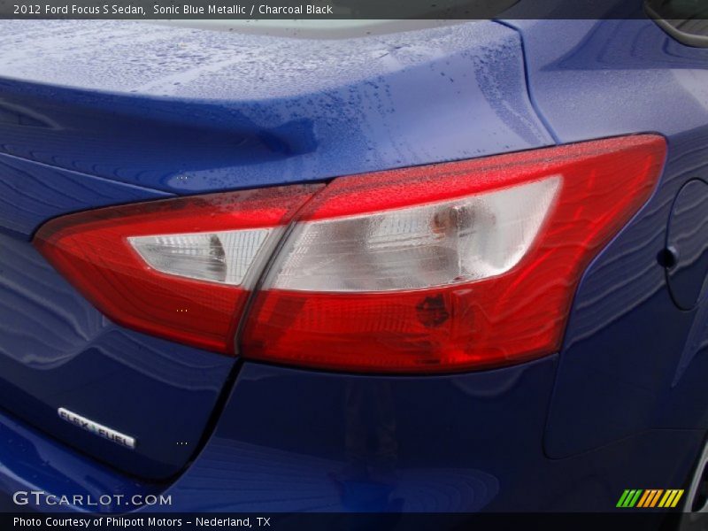 Sonic Blue Metallic / Charcoal Black 2012 Ford Focus S Sedan