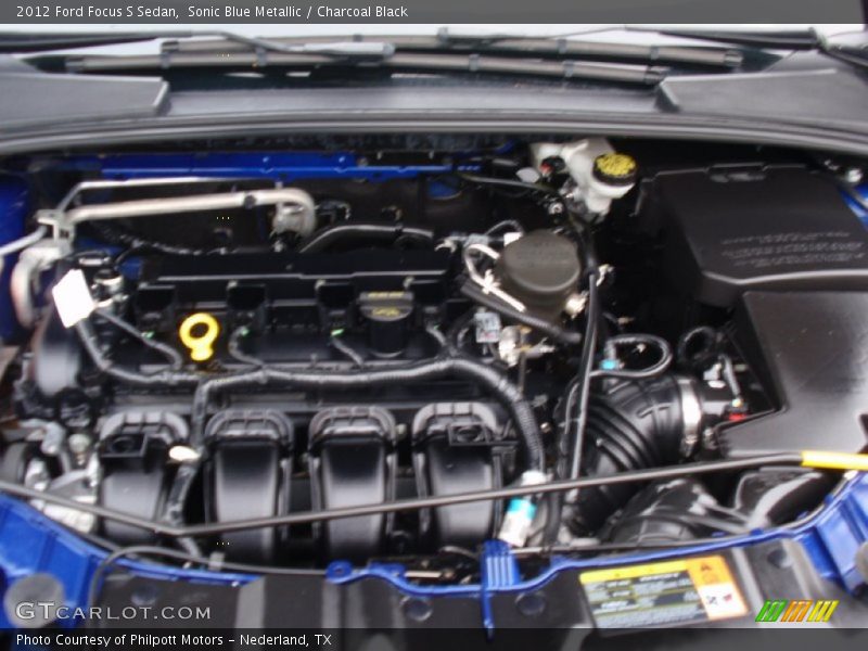 Sonic Blue Metallic / Charcoal Black 2012 Ford Focus S Sedan