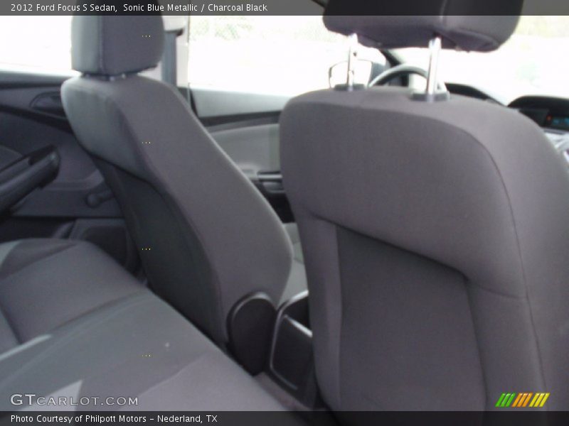 Sonic Blue Metallic / Charcoal Black 2012 Ford Focus S Sedan