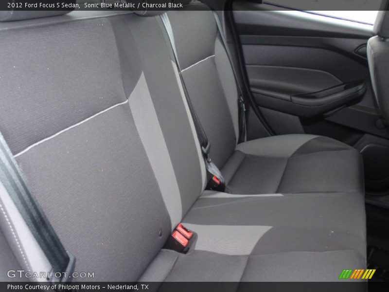 Sonic Blue Metallic / Charcoal Black 2012 Ford Focus S Sedan