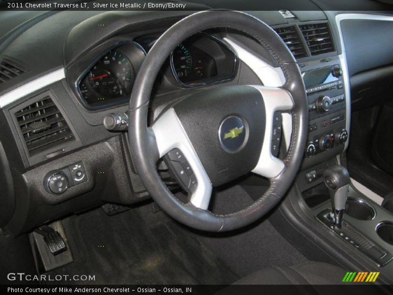 Silver Ice Metallic / Ebony/Ebony 2011 Chevrolet Traverse LT