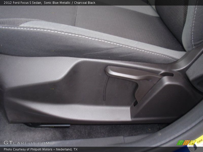 Sonic Blue Metallic / Charcoal Black 2012 Ford Focus S Sedan