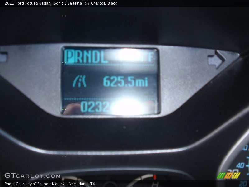Sonic Blue Metallic / Charcoal Black 2012 Ford Focus S Sedan