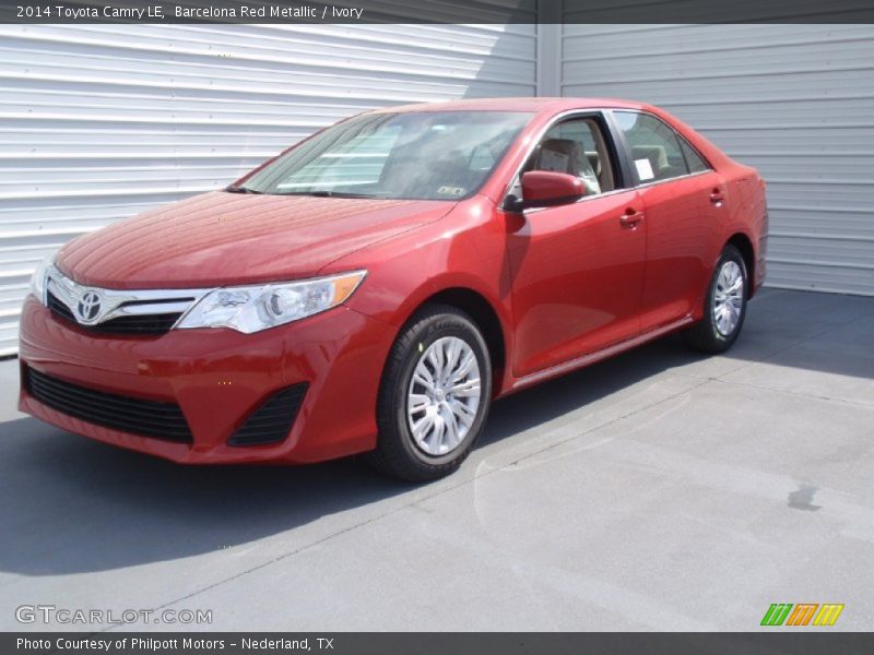 Barcelona Red Metallic / Ivory 2014 Toyota Camry LE