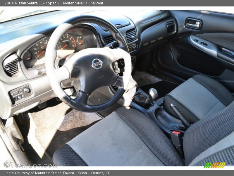Molten Silver / Charcoal 2004 Nissan Sentra SE-R Spec V