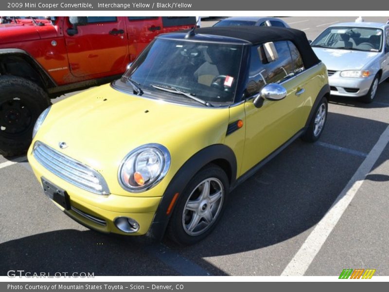 Interchange Yellow / Black/Yellow 2009 Mini Cooper Convertible