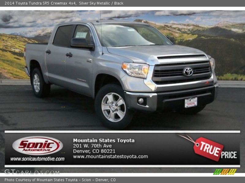 Silver Sky Metallic / Black 2014 Toyota Tundra SR5 Crewmax 4x4