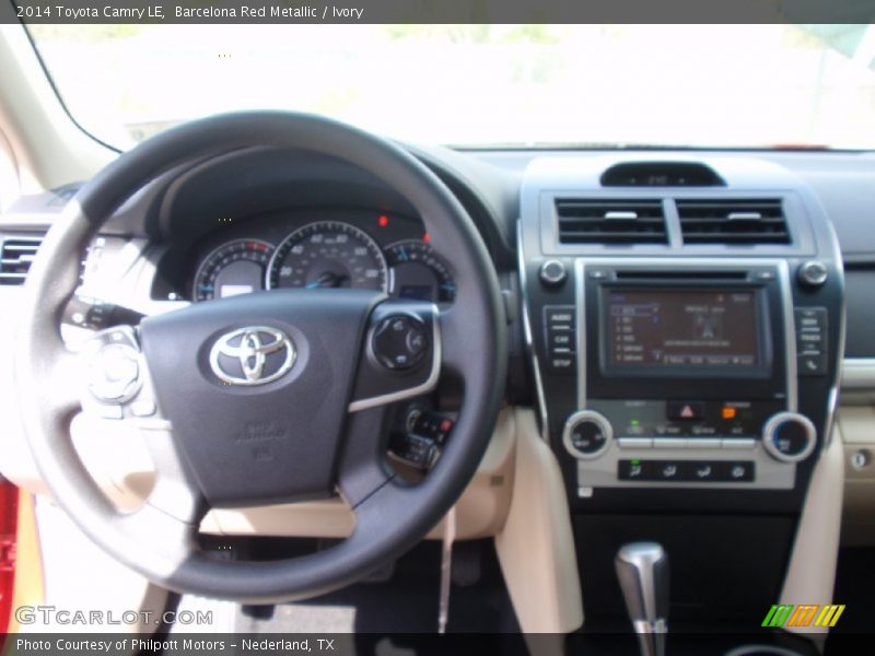 Barcelona Red Metallic / Ivory 2014 Toyota Camry LE