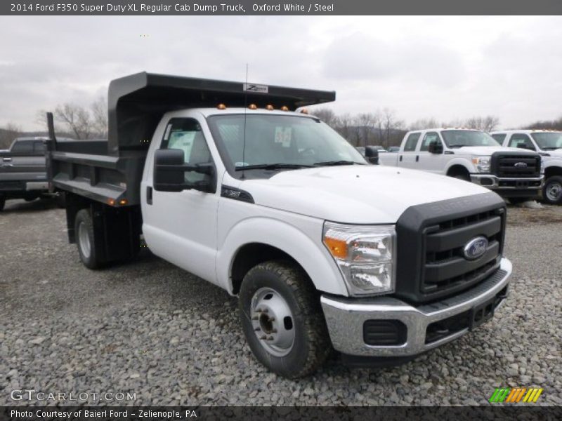 Front 3/4 View of 2014 F350 Super Duty XL Regular Cab Dump Truck