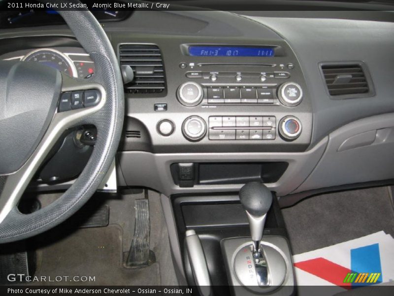 Atomic Blue Metallic / Gray 2011 Honda Civic LX Sedan