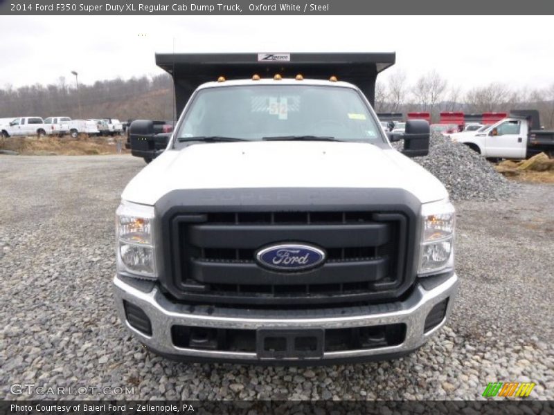 Oxford White / Steel 2014 Ford F350 Super Duty XL Regular Cab Dump Truck
