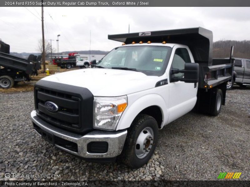 Oxford White / Steel 2014 Ford F350 Super Duty XL Regular Cab Dump Truck