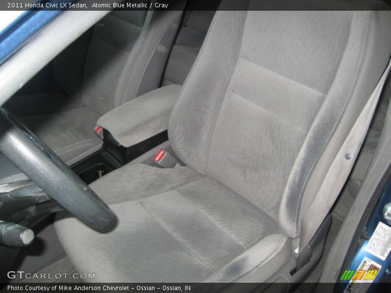 Atomic Blue Metallic / Gray 2011 Honda Civic LX Sedan