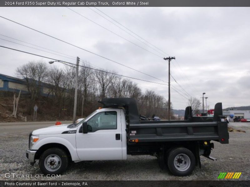  2014 F350 Super Duty XL Regular Cab Dump Truck Oxford White
