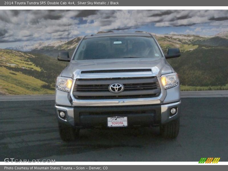 Silver Sky Metallic / Black 2014 Toyota Tundra SR5 Double Cab 4x4