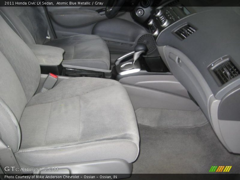 Atomic Blue Metallic / Gray 2011 Honda Civic LX Sedan