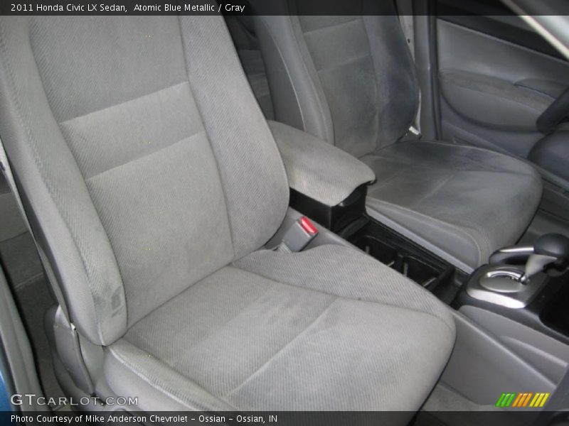Atomic Blue Metallic / Gray 2011 Honda Civic LX Sedan