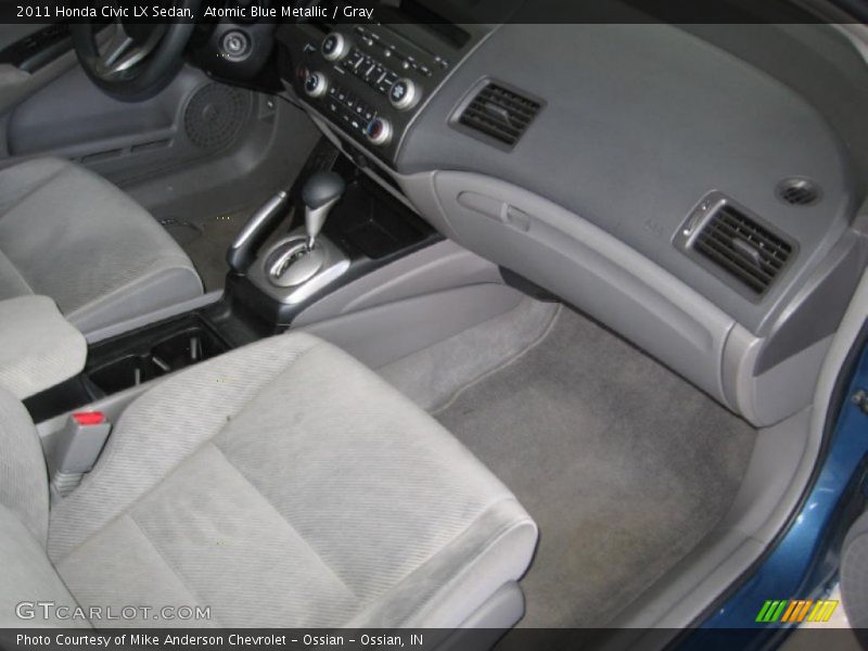 Atomic Blue Metallic / Gray 2011 Honda Civic LX Sedan
