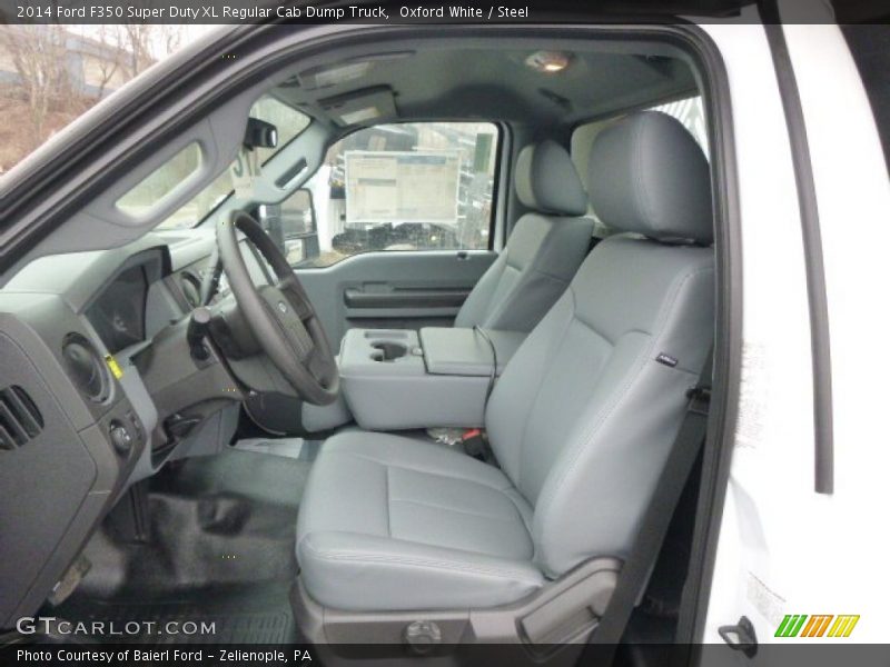  2014 F350 Super Duty XL Regular Cab Dump Truck Steel Interior