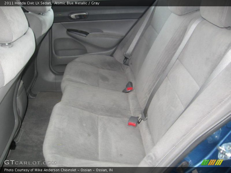 Atomic Blue Metallic / Gray 2011 Honda Civic LX Sedan