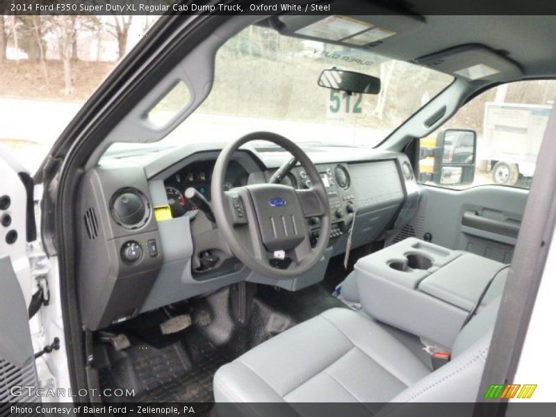 Oxford White / Steel 2014 Ford F350 Super Duty XL Regular Cab Dump Truck