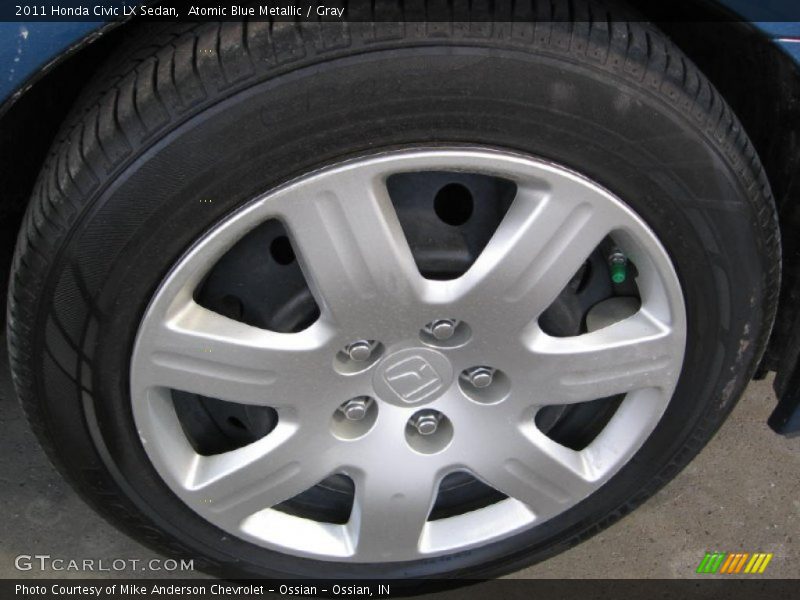 Atomic Blue Metallic / Gray 2011 Honda Civic LX Sedan