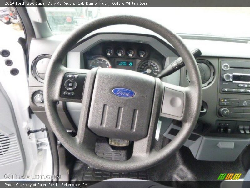  2014 F350 Super Duty XL Regular Cab Dump Truck Steering Wheel
