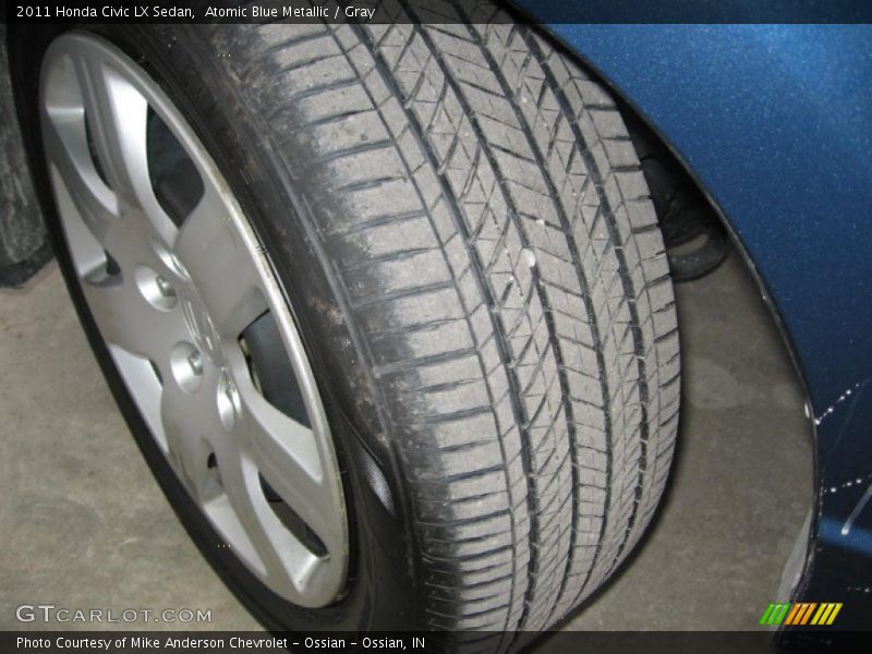 Atomic Blue Metallic / Gray 2011 Honda Civic LX Sedan